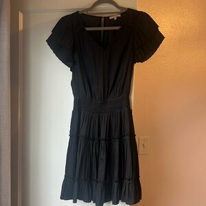 Black dress perfect for holiday parties
